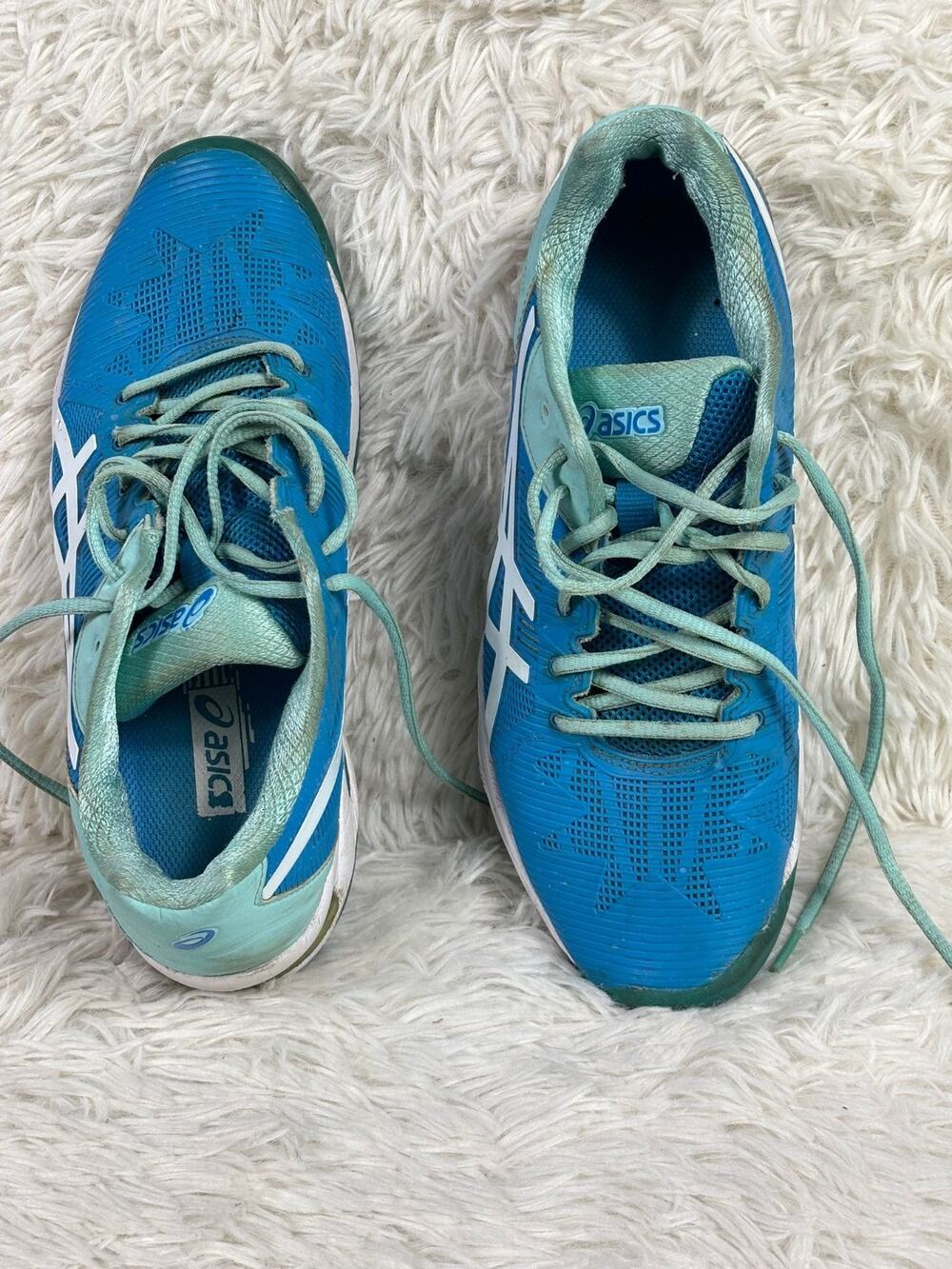 Asics Womens Gel Solution Speed 3 E650N Blue Mint Running Shoes Size 7.5